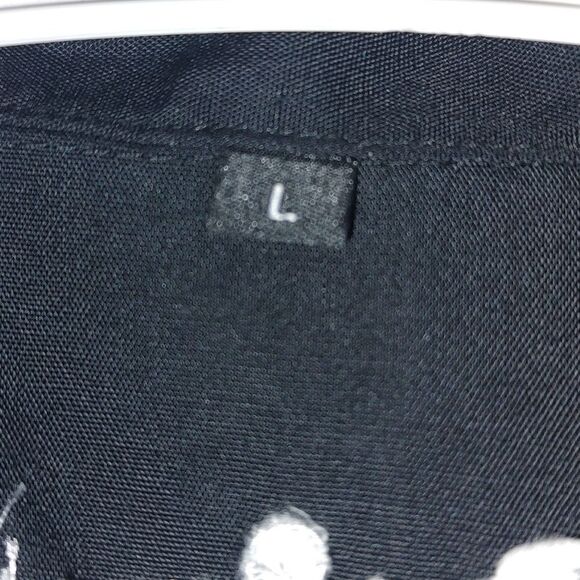 Jim Beam Devils cut 90 proof button down black and gray short sleeve shirt  Sz L - Picture 5 of 7